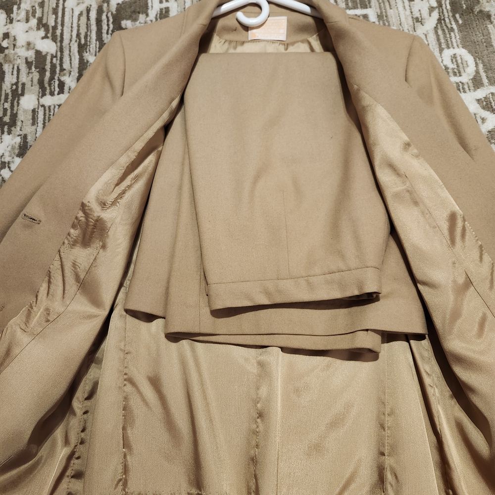 Pendleton Tan Wool Blend Blazer Jacket - image 3